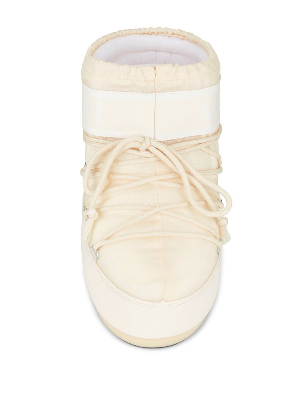 MOON BOOT Icon Low Nylon Boot in Cream White Chunky Y2K Bootie S/M Small Medium - Picture 2 of 14